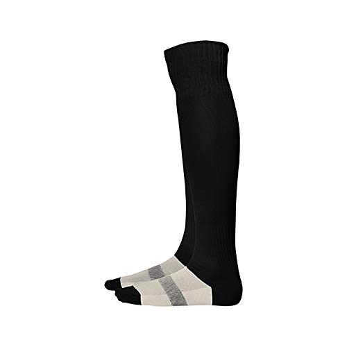 24 JOYAS Medias Deportivas de colores para Fútbol, Ciclismo, Running... Calcetines de compresión y transpirables Unisex para deportes y viajes: Correr, trotar, caminar, volar (JR 35/40, NEGRO)