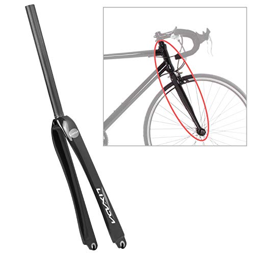 25,4 / 28,6 mm ultraligero de fibra de carbono total de camino de la bicicleta 700C Tenedor de ciclo fijo del engranaje de la bici de Fixie Tenedor de bicicletas Frente Tenedor ( Color : 25.4mm )