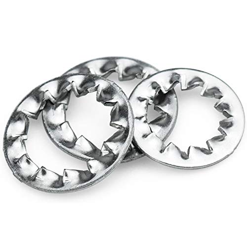 270 Piezas Arandelas de bloqueo de dientes internos acero inoxidable Arandelas de seguridad de M3 M4 M5 M6 M8 M10 M12 Kit