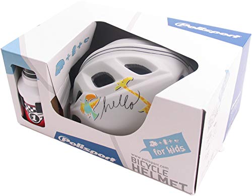 286081 - Casco bicicleta con bidon botellin JIRAFA/L KID PREMIUM