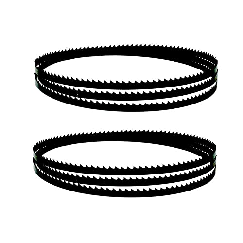 2pcs 150 0X10X0.35MM Banda Blade 4 6 10 1 4TPI Cuchillas de sierra de banda de carbono 1500mm Herramientas de carpintería Accesorios ZRONG (Color : 6 TPI)