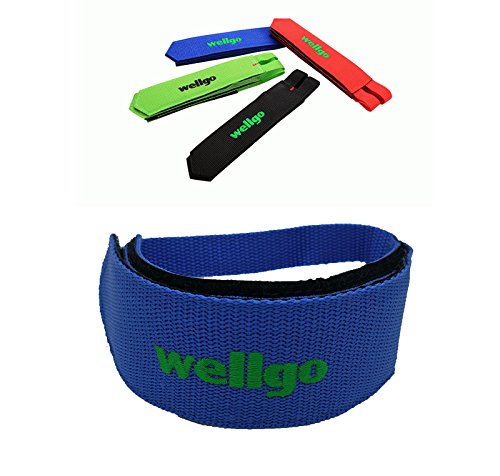 2x Straps Correas de Nylon de WELLGO para Pedales de Bicicleta Fixie Negro 3211azul