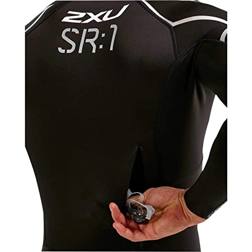 2XU Pro-Swim Run Sr1 Traje de Neopreno, Hombre, Negro/Azul Surf Print, L
