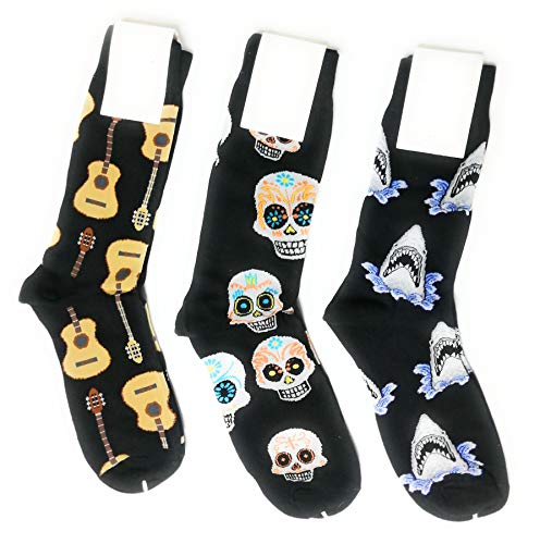 3 pares de calcetines de algodón de punto de diseño multipack – calcetines para hombre y niño