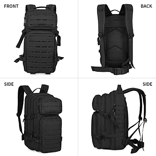 35L Mochila Táctica Militar,Mochila de Asalto Molle Mochila Impermeable de Combate Mochila Escolar Impermeable Hombres Mujeres Bolsa de Emergencia para Caza Caminar Senderismo