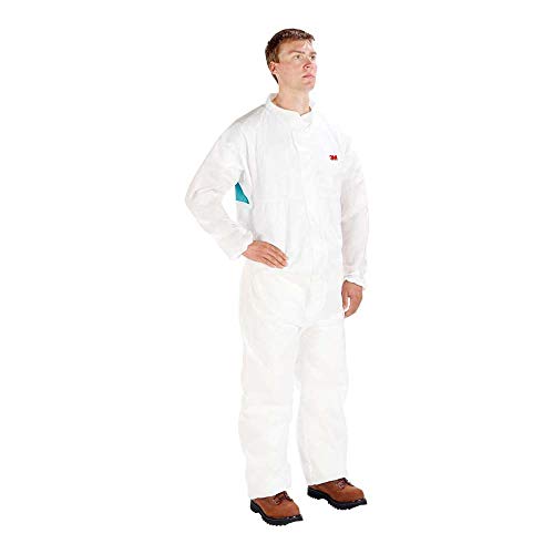 3M 4520M Traje Protector, Tipo 5/6, Talla M, Blanco/ Verde