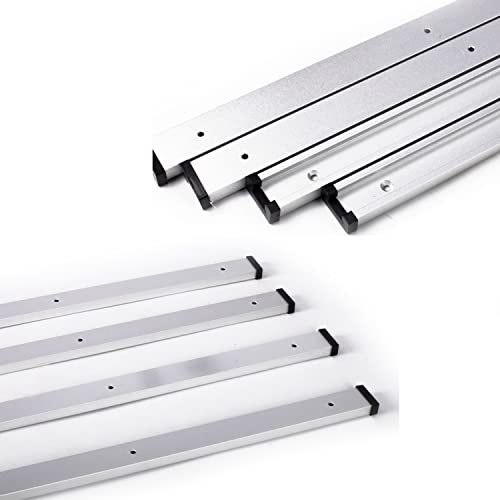 4 carriles en T de 1220 mm T Track de aleación de aluminio en T para trabajos de madera y ranura en T para mesa de enrutador, trabajo de madera