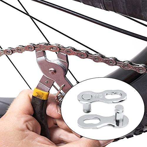 4 Pares Conector Enlace Bicicleta, Conexión Cadena Bicicleta Reutilizable para Acoplamiento Rápido 11 Velocidades Cadena