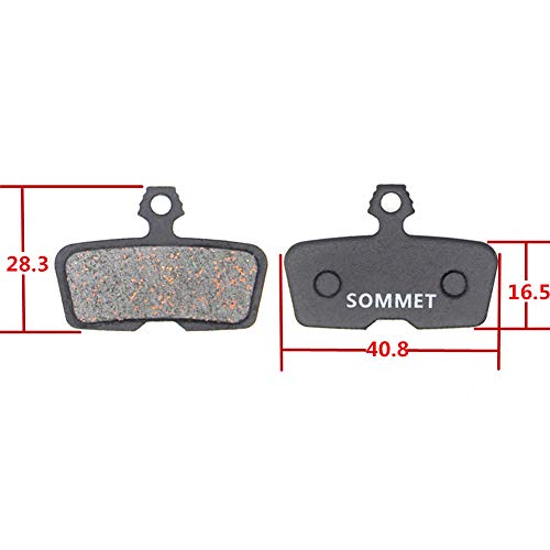 4 Pares SOMMET Pastillas Freno Disco Semi-metálico para AVID Code Code R (2011-2014) SRAM Guide RE Code Sattel Code RSC 2018