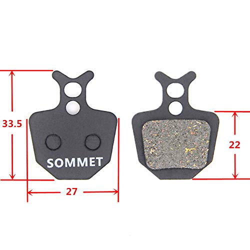 4 Pares SOMMET Pastillas Freno Disco Semi-metálico para Formula Oro Hydraulic K18 K24 Puro Bianco ZSP14-4