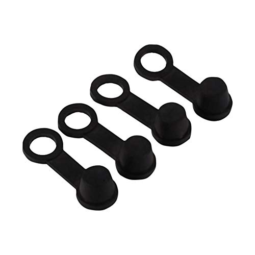 4 piezas de tapones de purgador de frenos, 8mm tapa goma de purgador frenos