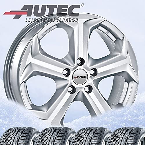 4 ruedas completas de invierno Xenos 7 x 17 ET 50 5 x 120 plata brillante con 235/55 R17 103 V Pirelli Winter Sottozero 3 XL FSL M+S 3PMSF