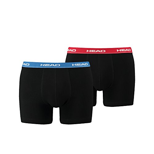 4 x pack Head Men's Boxer Shorts with Elastic Waistband , konfektionsgröße:M, Farben:505 - red/blue