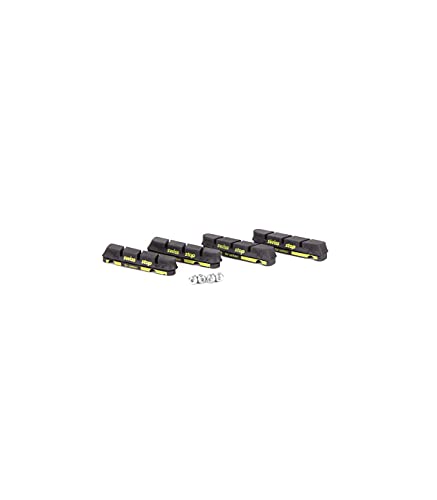 4 Zapatas Freno Carretera Swissstop Flash Pro Compatible Shimano/Sram Carbono Negro