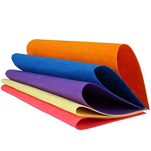 42 Colores Suaves Hoja de Tela de Fieltro, Felt Fabric Sheets,Fieltro No Tejido Tela para Patchwork Costura DIY Craft Trabajo (20 x 30 cm)