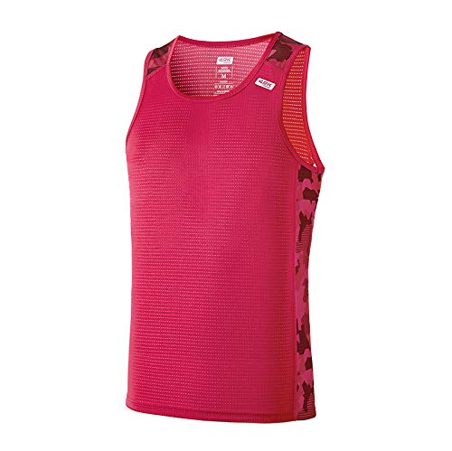 42K RUNNING - Camiseta técnica Tirantes 42k Ares Summer para Hombre Raspberry