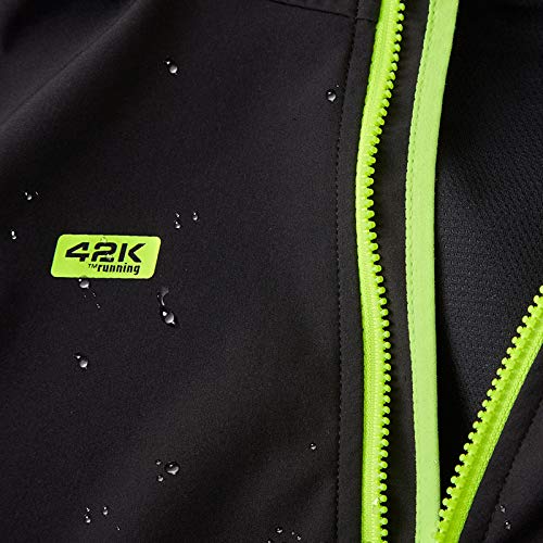 42K RUNNING - Chaqueta técnica 42k SOFTSHELL Amarillo Fluor-Negro XL