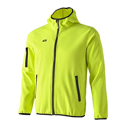 42K RUNNING - Chaqueta técnica 42k SOFTSHELL Amarillo Fluor-Negro XL