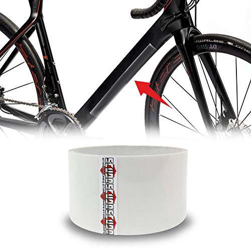 4R Quattroerre.it 16718 Cinta Adhesiva Escudo Roll para Protección Chasis Bicicleta, Espesor 0.3 mm, Unisex Adulto, Transparente, 5 x 300 cm