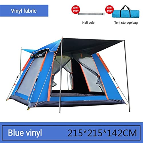 5-8 Personas al Aire Libre Automático Abrir Tienda Abrir Lluvia Fly Fly Impermeable Camping Tienda Familia Al Aire Libre Configuración Instant Setup Tienda con Bolsa de Carrer