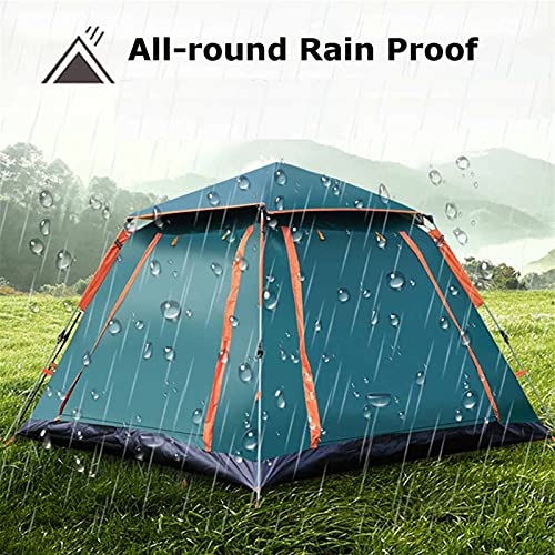 5-8 Personas al Aire Libre Automático Abrir Tienda Abrir Lluvia Fly Fly Impermeable Camping Tienda Familia Al Aire Libre Configuración Instant Setup Tienda con Bolsa de Carrer