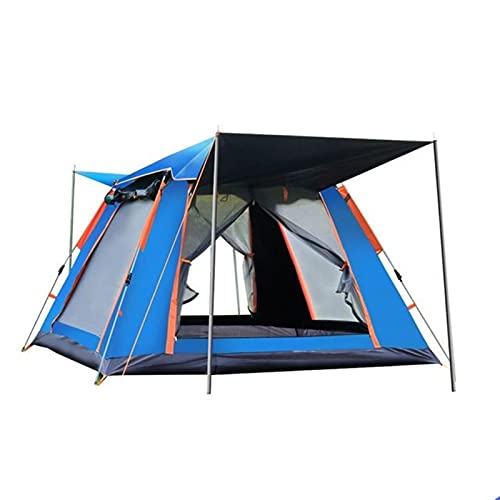 5-8 Personas al Aire Libre Automático Abrir Tienda Abrir Lluvia Fly Fly Impermeable Camping Tienda Familia Al Aire Libre Configuración Instant Setup Tienda con Bolsa de Carrer