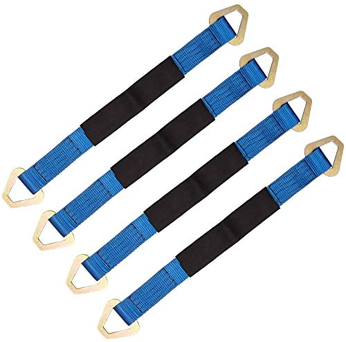 5 cm x 60 cm 2 x 24 pulgadas 4 paquetes Correas de eje ajustables universales Remolcadores de remolque automotriz Remolques de remolque para Demco Kar Kaddy Dollys