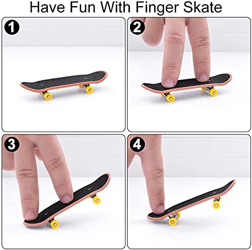5 Pack Mini Juego de Juguetes para Dedos Finger Skate Mini Fingerboard Finger Bike Mini Bici Finger Scooter Roller Mini Patines Fingr Swing Board Juguetes Juegos para Niños Navidad
