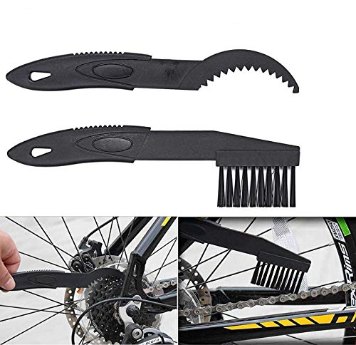 5 Piezas Cepillos Bicicleta,Cepillo Limpieza Cadena Bicicleta,Kit Limpieza Bicicleta,Herramienta de Limpieza de Bicicletas para Cadena de Bicicleta,Neumático,Piñón