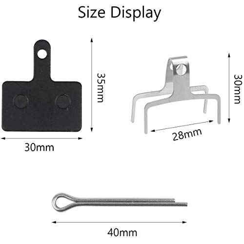 6 Pares de Pastillas de Freno de Bicicleta Compatible para Tektro Shimano M315 M355 M515 M525 C501 C601 M375 M395 M415 y Feemplazo de Otras Pastillas de Freno de Disco de Bicicleta del Mismo Diseño