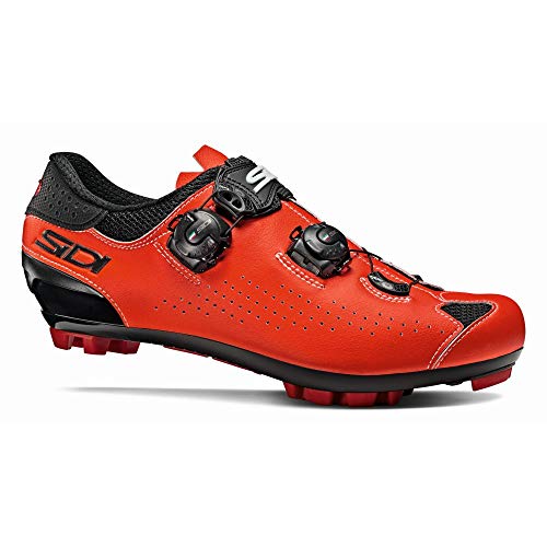 653467var - Zapatillas Ciclismo Bicicleta MTB Eagle 10 Color Negro/Rojo Talla 39