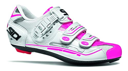 676505VAR - Zapatillas ciclismo bicicleta MUJER SIDI GENIUS 7 COLOR BLANCO/FUCSIA TALLA 37