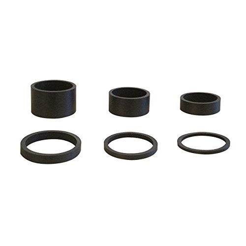 6pcs Luz Peso Carbono UD Mate Negro 5uni 1 1/8 "-2 mm, 3 mm, 5 mm, 10 mm, 15 mm, 20 mm