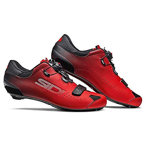 705452var - Zapatillas cicilismo Bicicleta Sixty Color Negro/Rojo Talla 40