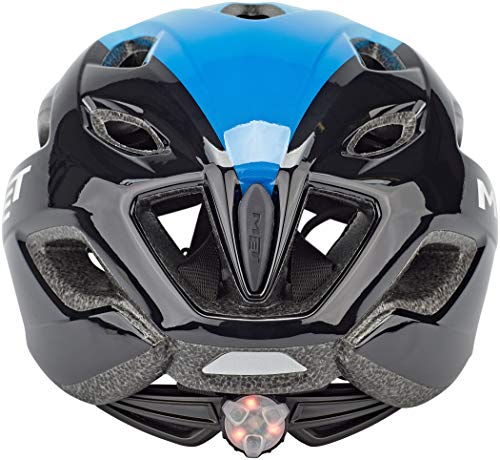 730070var - Casco de Bicicleta Crossover Color Negro/Azul Talla 52-59