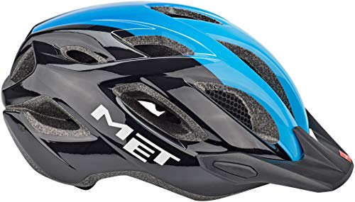 730070var - Casco de Bicicleta Crossover Color Negro/Azul Talla 52-59