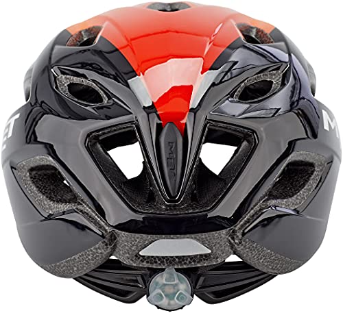 730070var - Casco de Bicicleta Crossover Color Negro/Naranja Talla 60-64