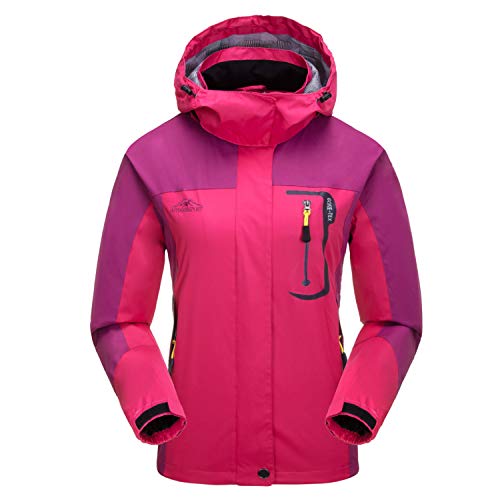 7VSTOHS Chaquetas Softshell Ligeras para Mujer Impermeable Transpirable a Prueba de Viento Resistente al Agua Chaquetas al Aire Libre para Senderismo Ciclismo Trekking