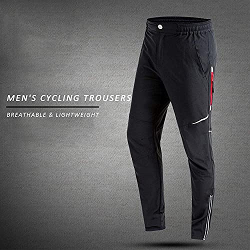 7VSTOHS Pantalones de Ciclismo para Hombre Respirable secar rapidamente Pantalones de Ciclismo a Prueba de Viento para Ciclismo Pantalones Deportivos Ligeros y cómodos