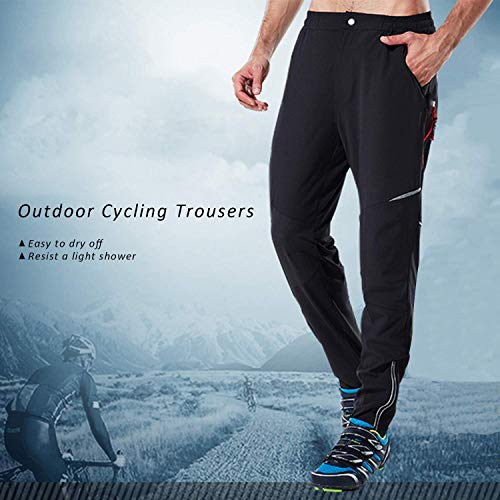 7VSTOHS Pantalones de Ciclismo para Hombre Respirable secar rapidamente Pantalones de Ciclismo a Prueba de Viento para Ciclismo Pantalones Deportivos Ligeros y cómodos