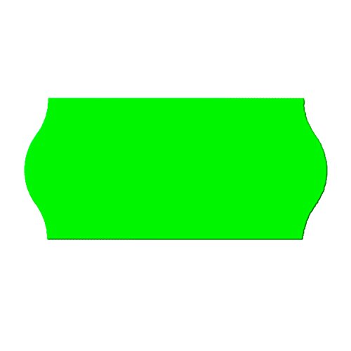 9000 etiquetas leuchtgrün, para – Etiquetadora (1 línea, permanente, 26 x 12 mm, 6 rollos = 9000 etiquetas [E1 de leuchtgrün] de epo52