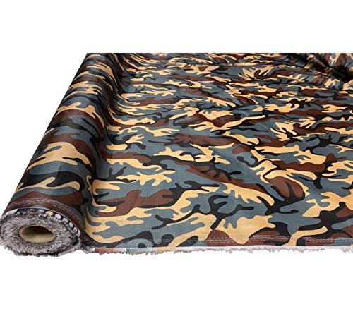 A-Express Camuflaje Tela Impermeable Ripstop Material Bandera Pancarta 150cm de ancho - Gris ártico 1 Metro (100cm x 150cm)