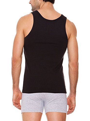 ABANDERADO - Camiseta Algodón Maxima Transpiración De Tirantes para hombre, color negro, talla 60/2XL