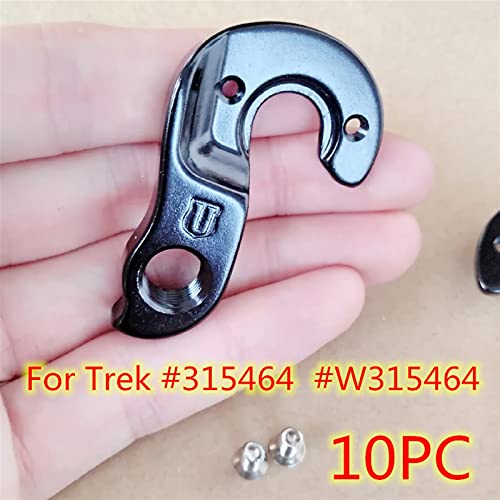 Abkendg 10pcs Bicycle Gear Trasero Durailleur Percha para Trek 315464 W315464 Trek Domonada ESTABLO Emonda SL Concepto de Velocidad KRX Lexa Mech Dropout Gancho de Cola de Bicicleta (Color : Black)