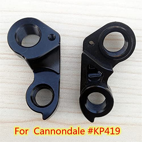 Abkendg 2pcs CNC Percha de desviador Trasero de Bicicleta para GT Rejilla Cannondale KP419 Synapse Carbon Quick Neo Slate Superx Topstone F-SI Dropout Gancho de Cola de Bicicleta (Color : Black)