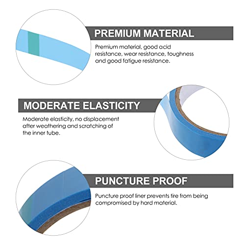 ABOOFAN Tubeless Bike Wheel Rim Tape Cinta a prueba de pinchazos de bicicleta Neumático Liner 21mm Ancho Almohadilla de sellado al vacío para Mountain Road Bike