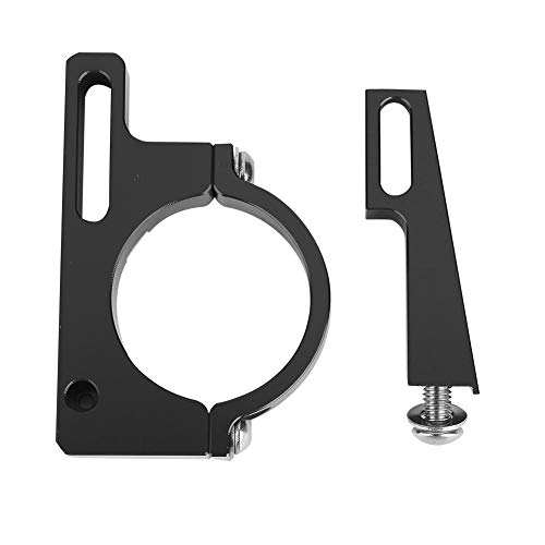 Abrazadera del Cambio Delantero Aleación de Aluminio Adaptador de Cambio de Bicicleta de Carretera Ultraligero Accesorio de reemplazo de Ciclismo Ajustable(Negro)