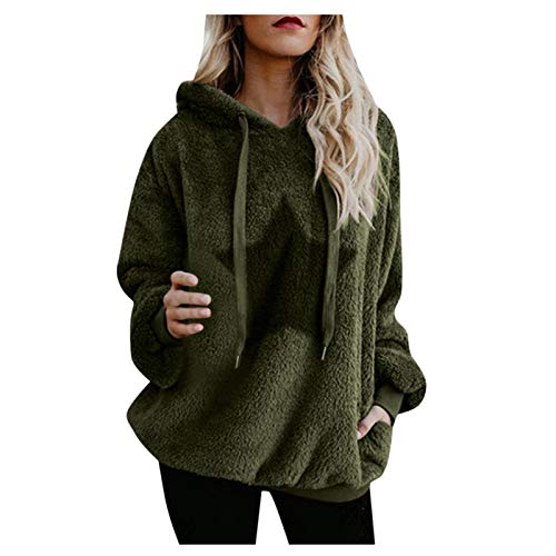 Abrigo De Felpa Mujeres Invierno Con Capucha Color sólido Chaqueta De Montaña Jersey Cárdigan Hoodie Abrigo Para Mujer Elegante Jersey Fino De Manga Larga Caliente Esponjoso Tops