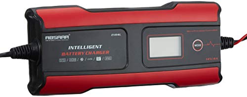 Absaar Cargador de batería EVO 4 de Litio 158004, 6/12 V, Rojo/Negro, 4 A