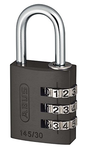 Abus 145/30 TITANIO - Candado aluminio combinacion 30mm 3 dígitos titanio